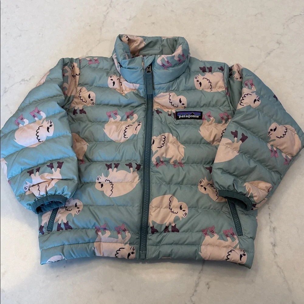 Patagonia‎ kids buffalo print down coat jacket 2T